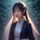 技术分析师林晓雨头像，女性，技术感背景